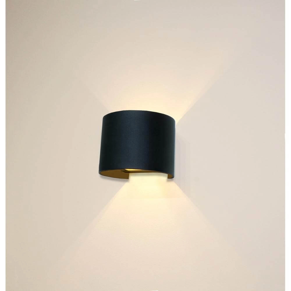 Surface-mounted spot Gyro black with gold