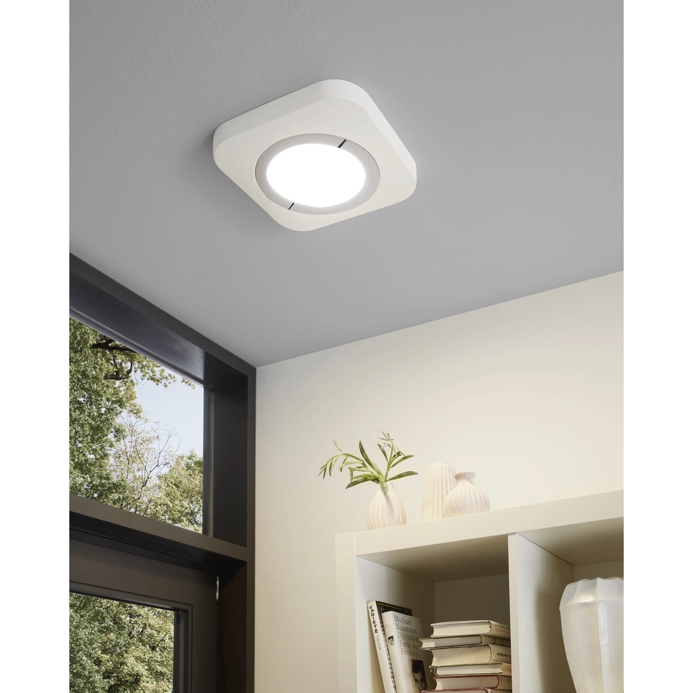 Ceiling lamp Puyo white and chrome Eglo 9002759963965