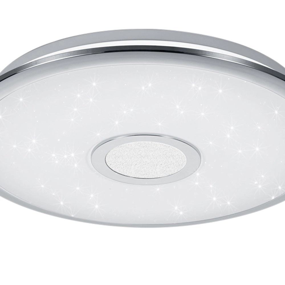 LED flush ceiling light Osaka 42cm gray with star effect Trio 4017807337723