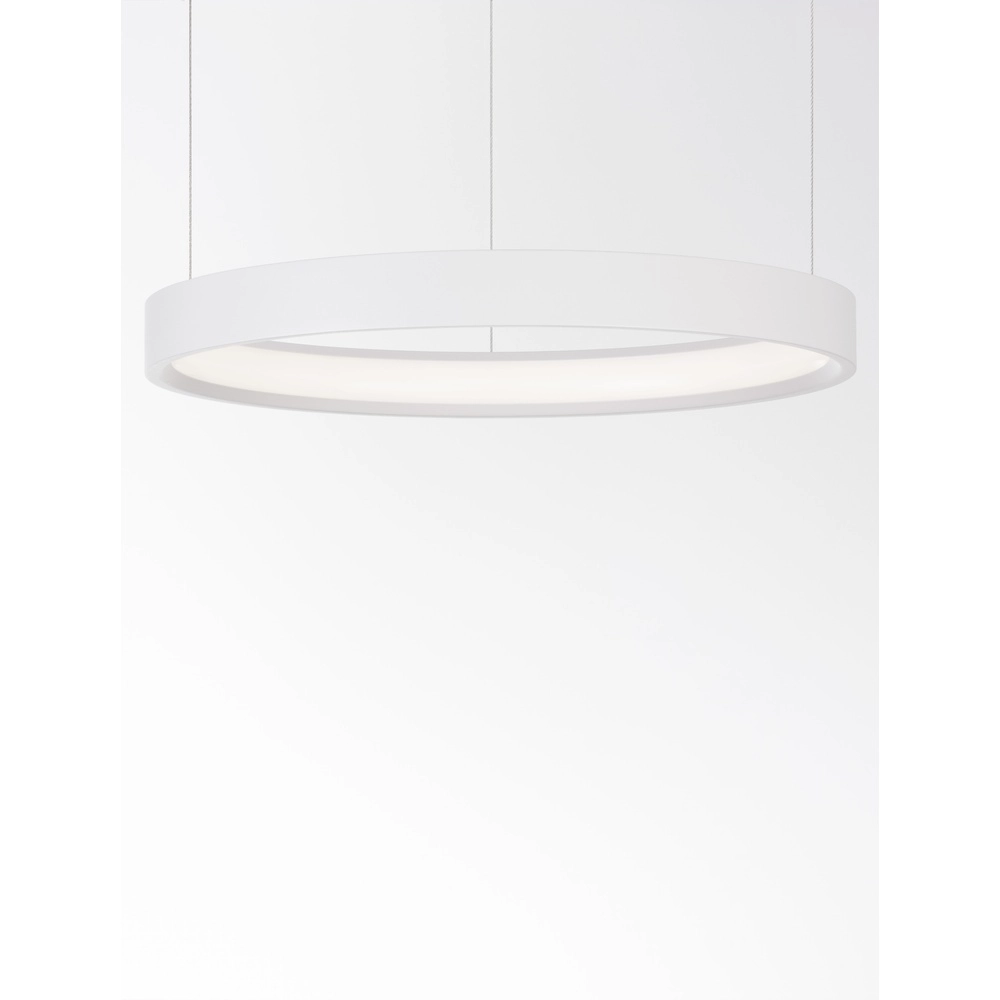 Round pendant lamp Perrine white Ø 40cm Lyora 5212017438386