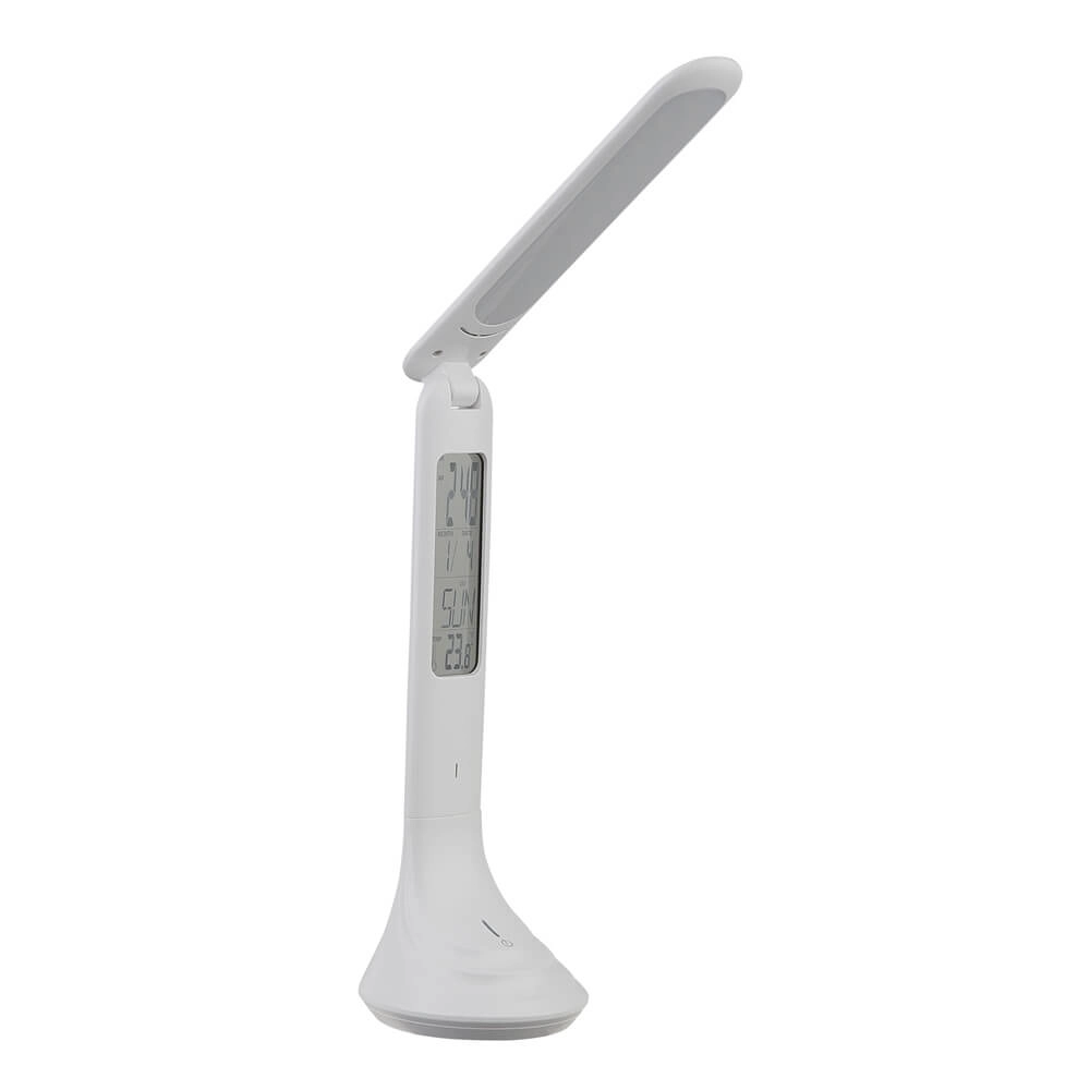 Desk lamp Tyrell white with clock Globo 9007371376032