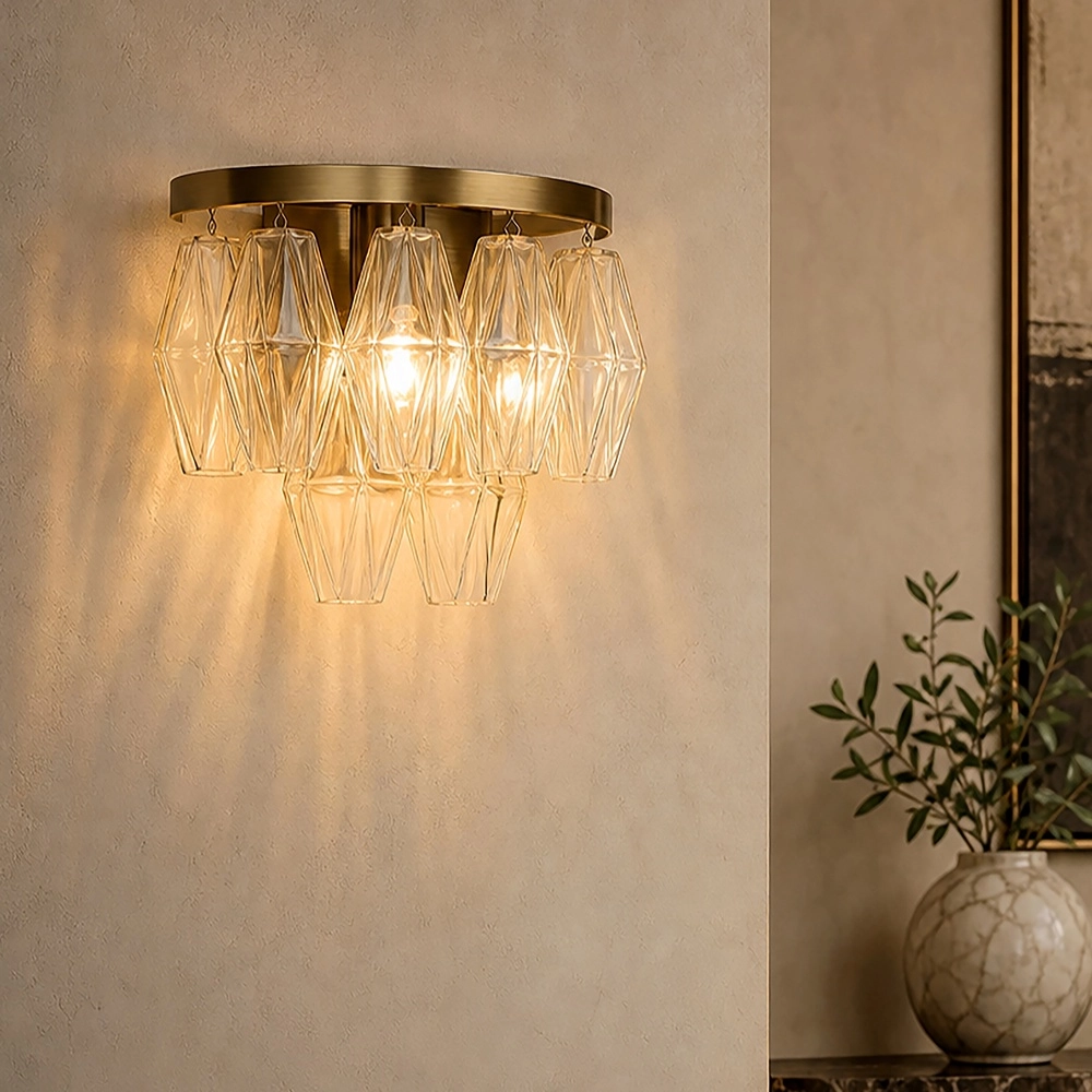 Wall lamp Alba Antique brass