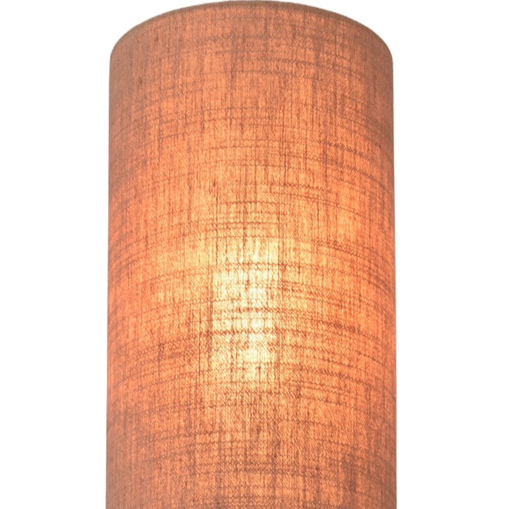 Floor lamp Lisbourg Black with tan beige hood Masterlight