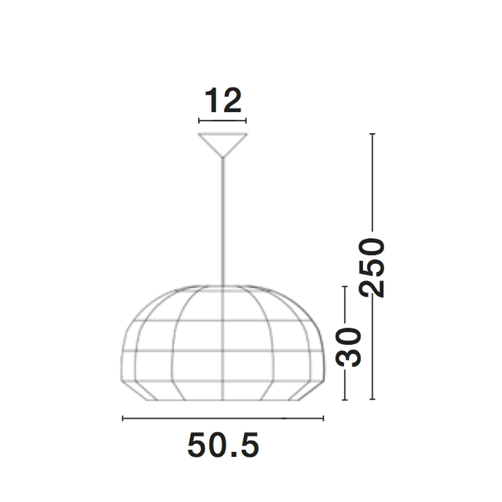 White pendant lamp Melody Ø 50.5cm Lyora 5212017416605