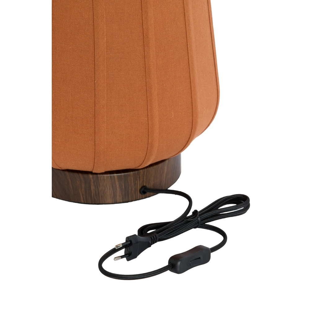 Bedside Lamp Bibury Ø 20cm - terracotta linen Light & Living 8717807794224