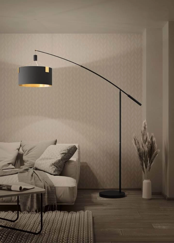 Floor lamp Tortola 1 Ø 45cm - black with gold Stars of Light 9002759399665