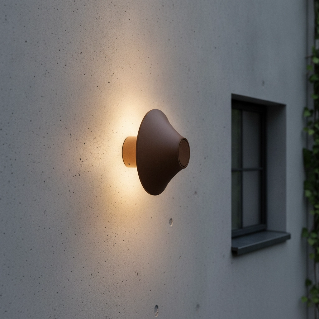 Design wall lamp Alux Rusty brown