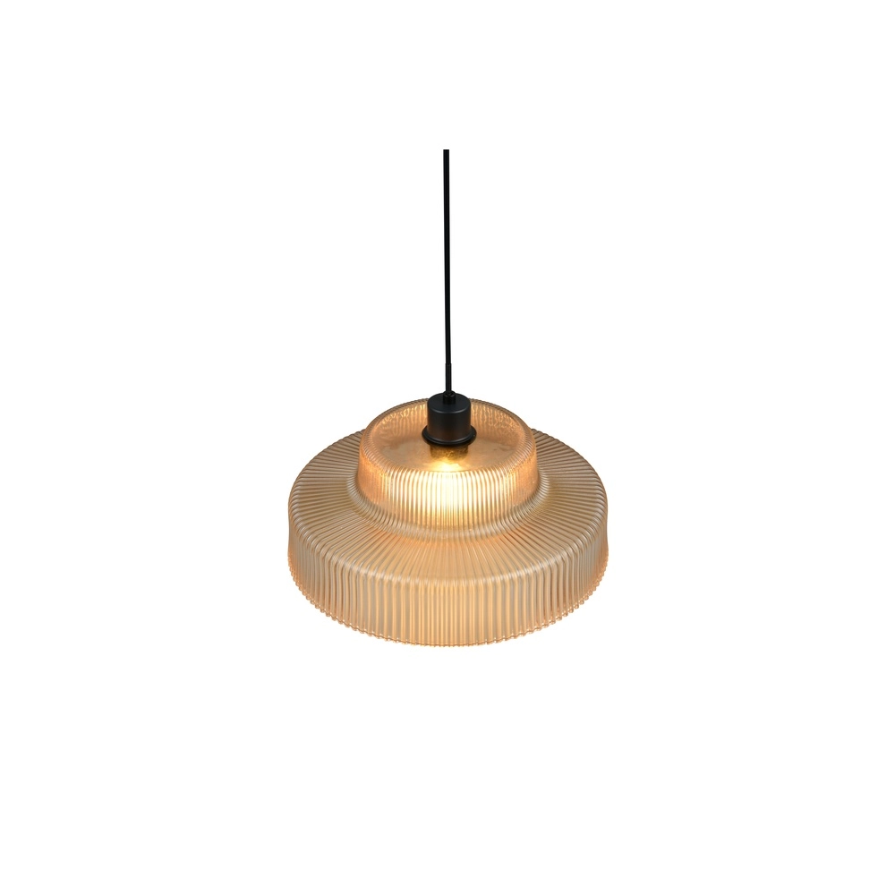 Classic pendant lamp Abella Amber glass Trio 4017807682021