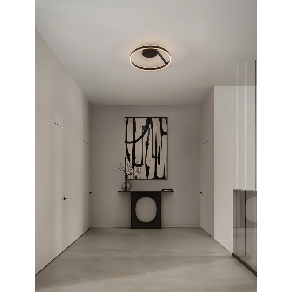 Ceiling lamp Bianco black Ø 60cm Lyora 5212017473837