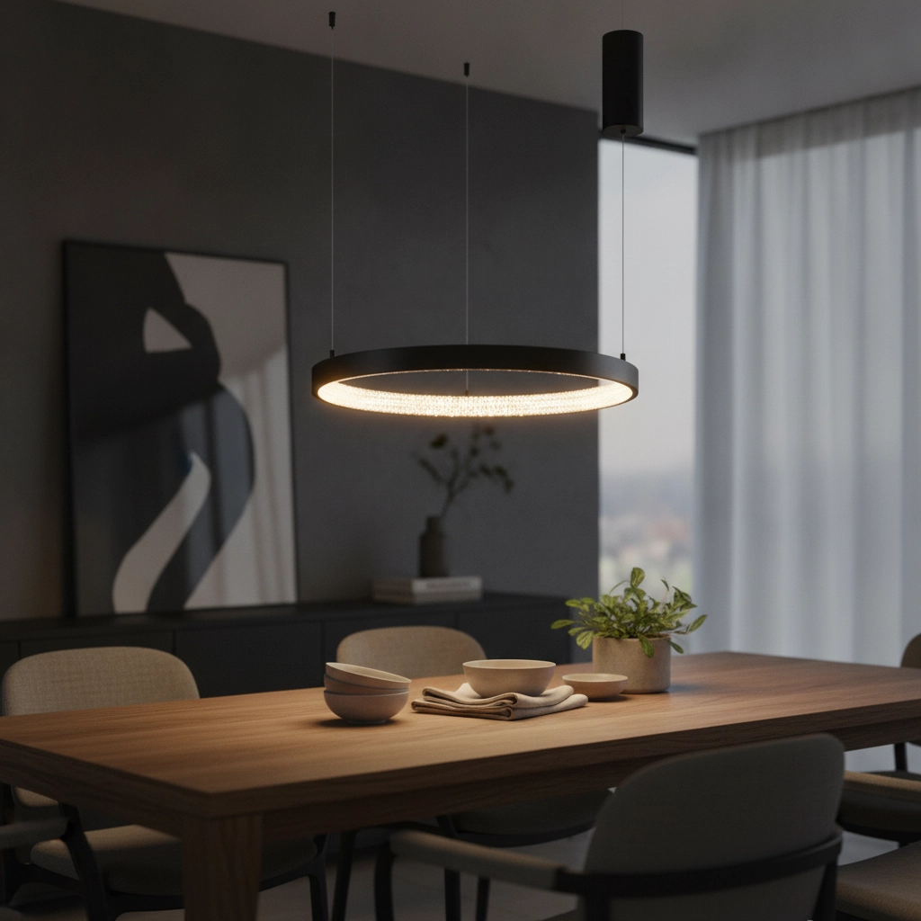Pendant lamp Preston black Ø 60cm