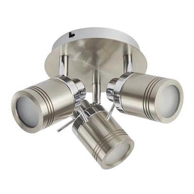 Stainless steel surface-mounted spot Samson 3-light Searchlight 5053423096766