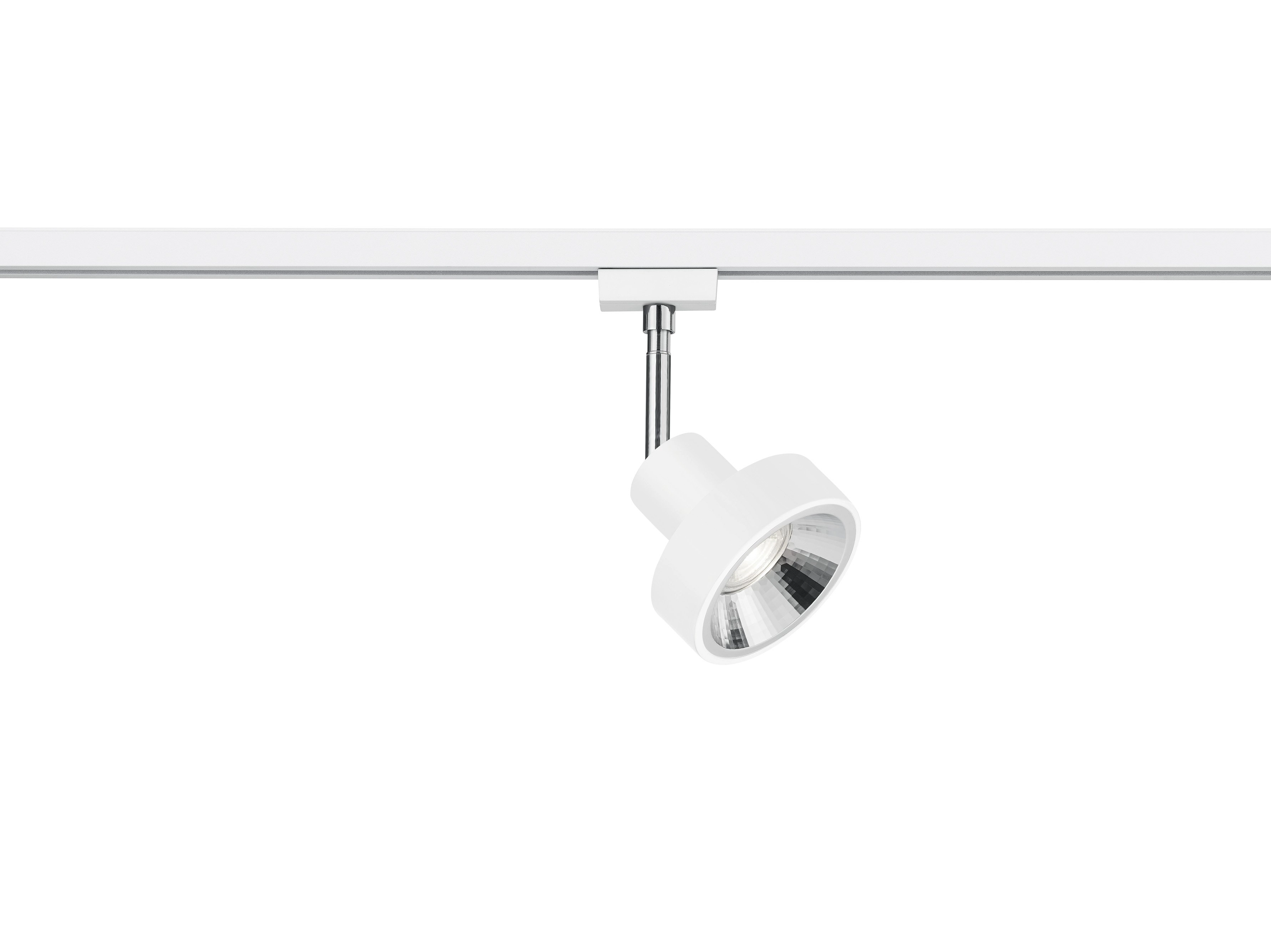 2-phase track spot Duoline white with chrome