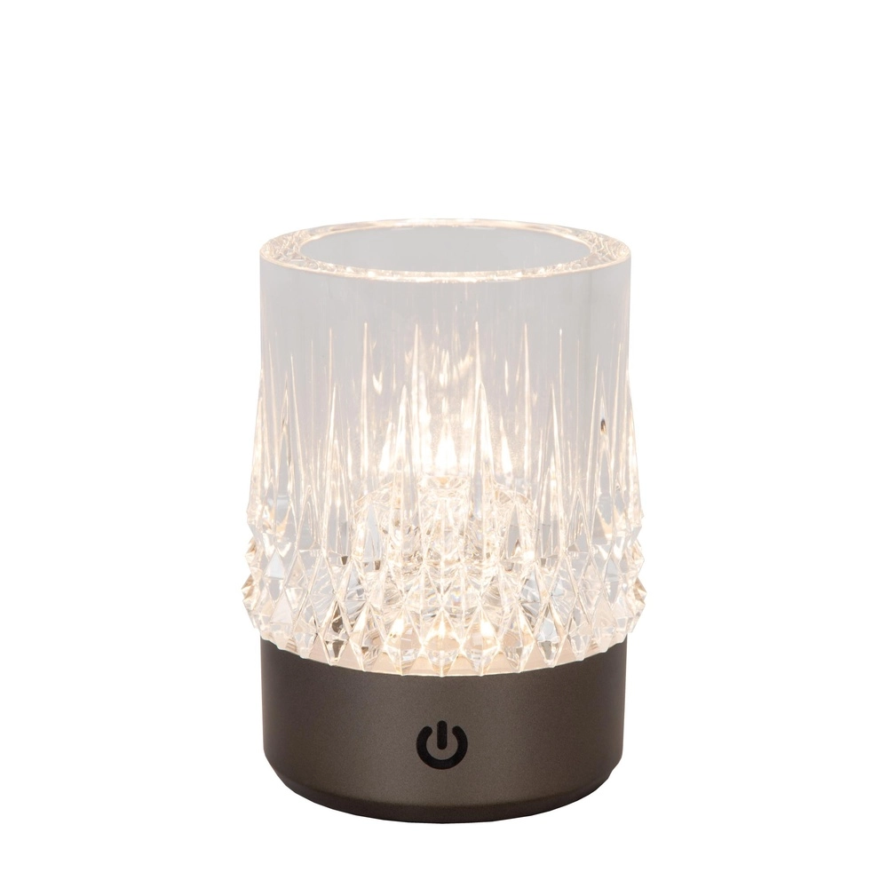 Rechargeable table lamps Lily Set of 3 chrome Lucide 5411212461087