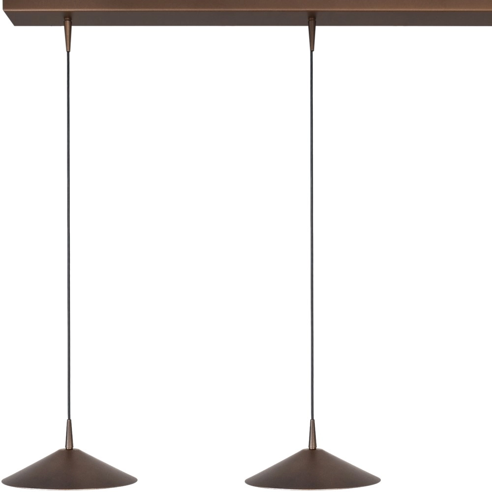 3-light pendant lamp Ceppo cocoa brown Ø 22cm Masterlight 8718121358499