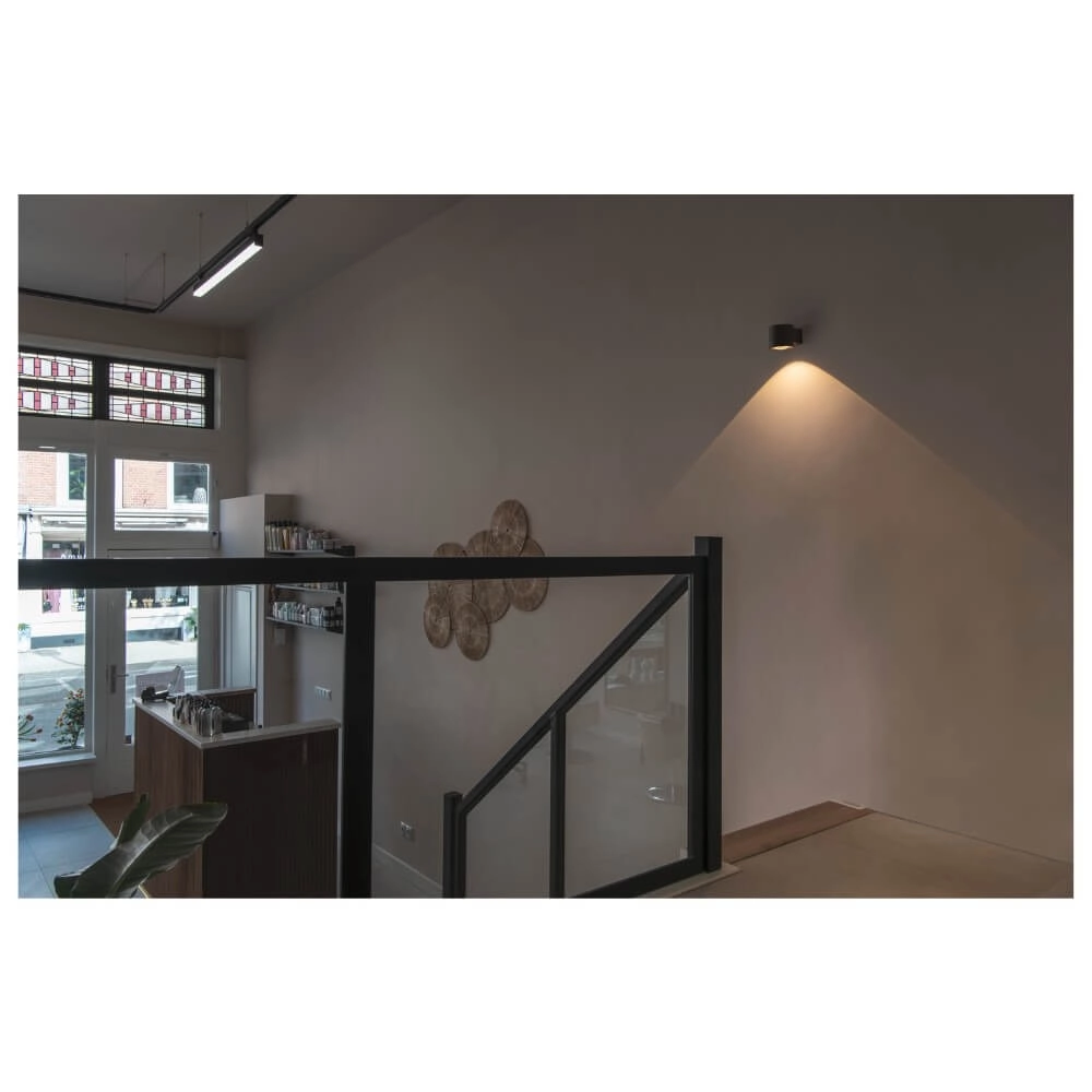 Dim-to-warm wall spot Oculus black SLV 4024163263863