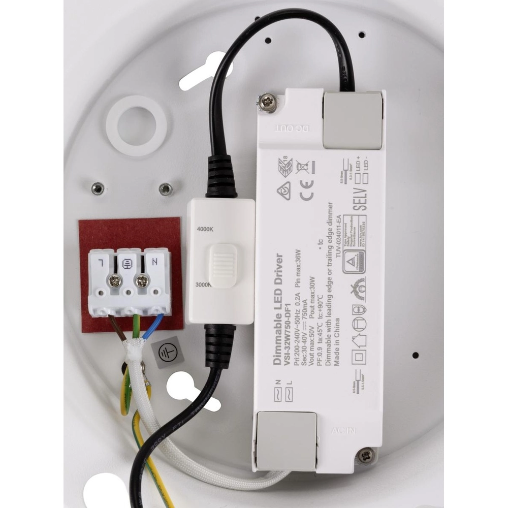 Ceiling light Panel Ø 60cm white - 3000K/4000K SLV 4024163316026