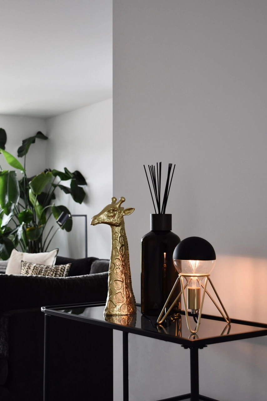 Gold tripod table lamp Tripod Circle 8712879150862