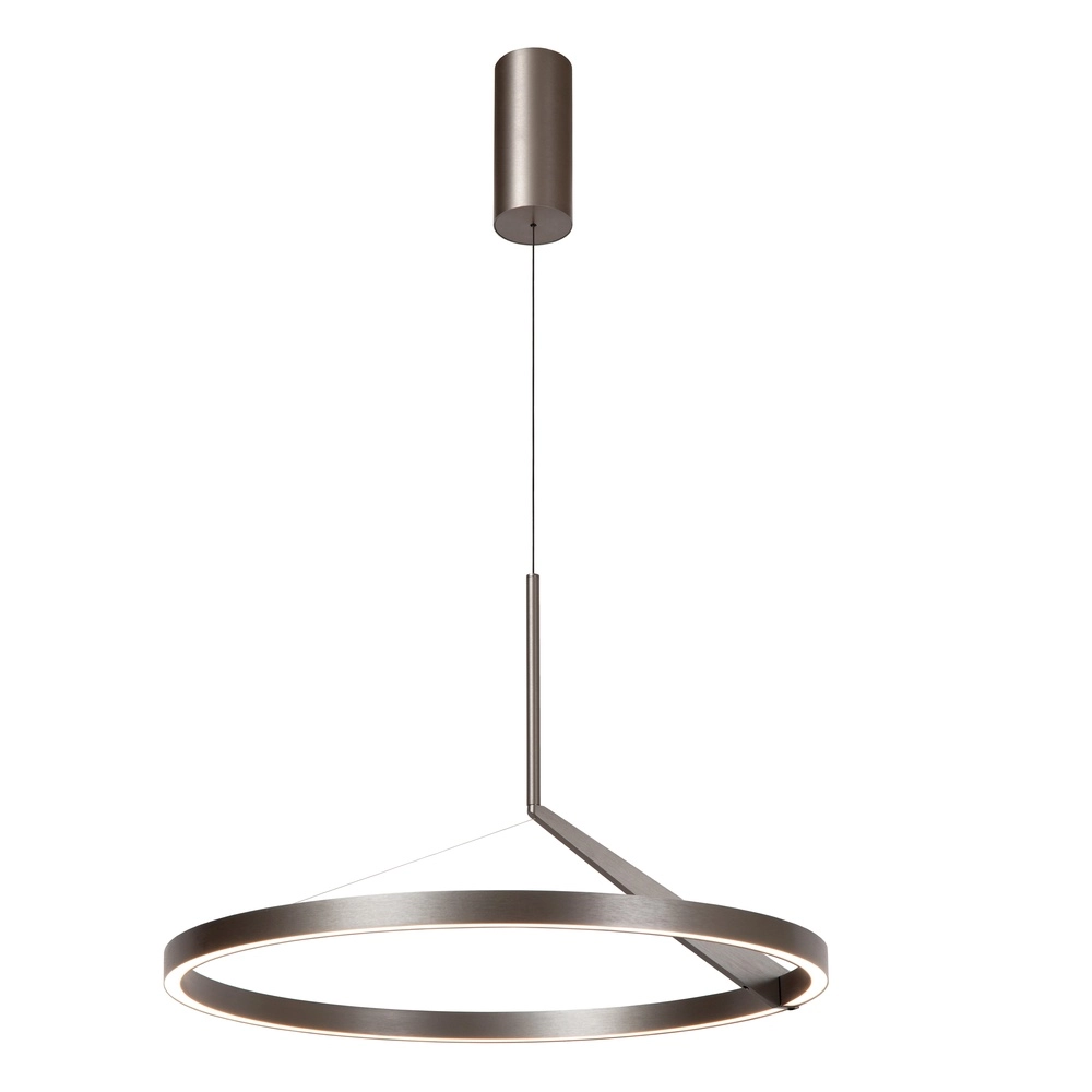 Sleek LED pendant light Applause Brushed metal - Ø 60cm Premium by Lucide 5411212221827