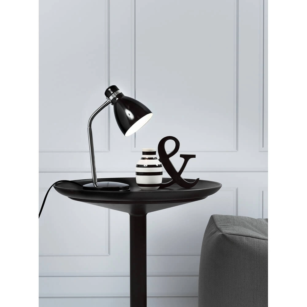 Black table lamp Cyclone design Nordlux 5701581220478