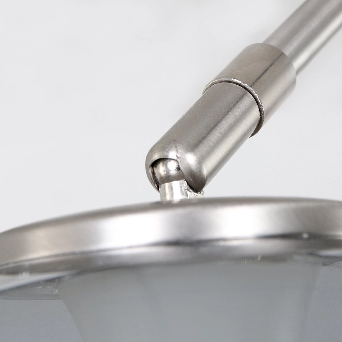 Arc lamp Gramineus steel with smoke glass Steinhauer 8712746116496