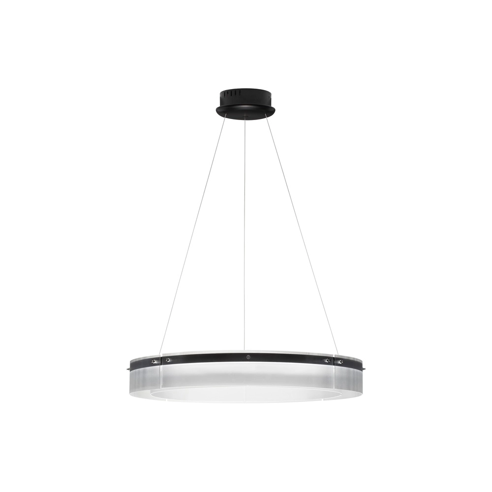 Design pendant lamp Pauline black with glass Ø 85cm Lyora 5212017445391