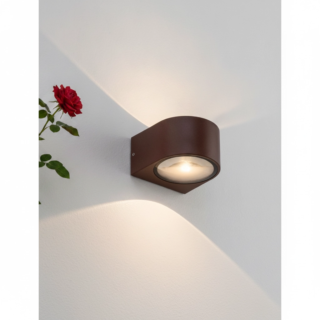 Surface-mounted spot Opera Up & Down Rust Brown