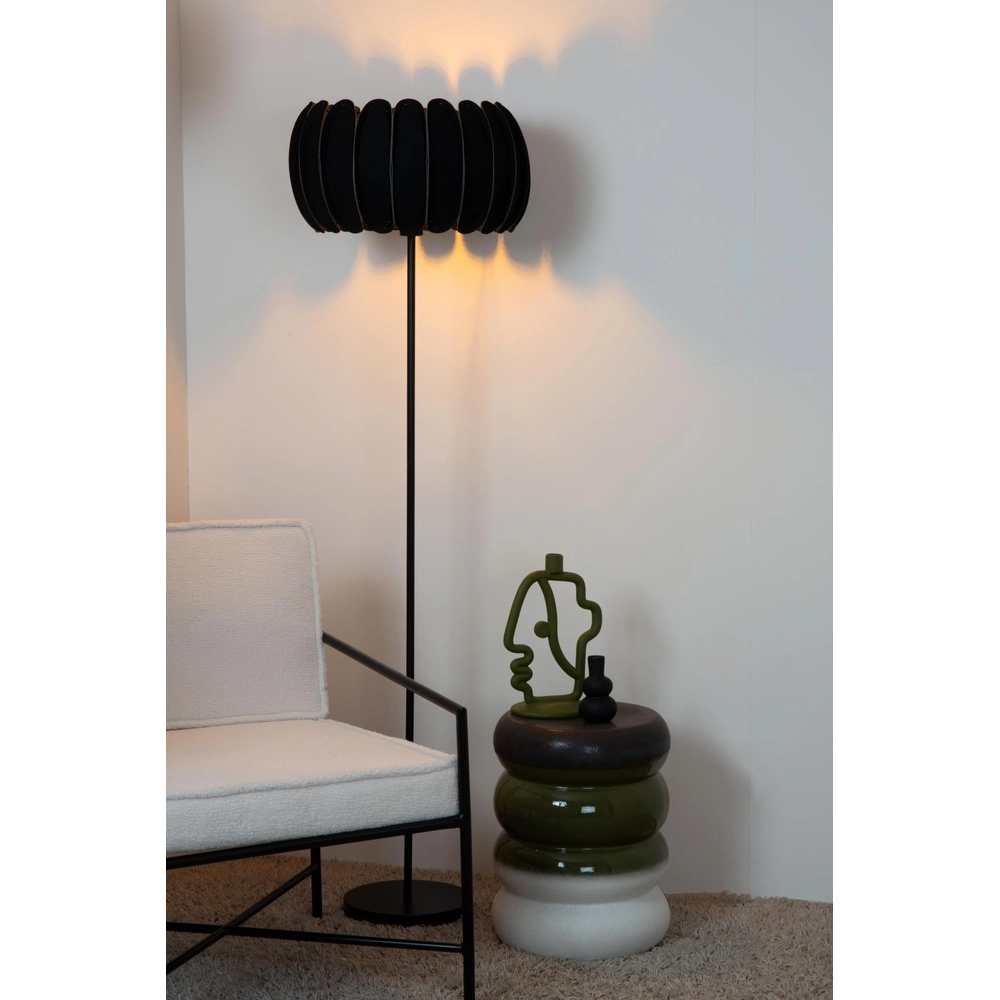 Floor lamp Spencer Black Lucide 5411212343741