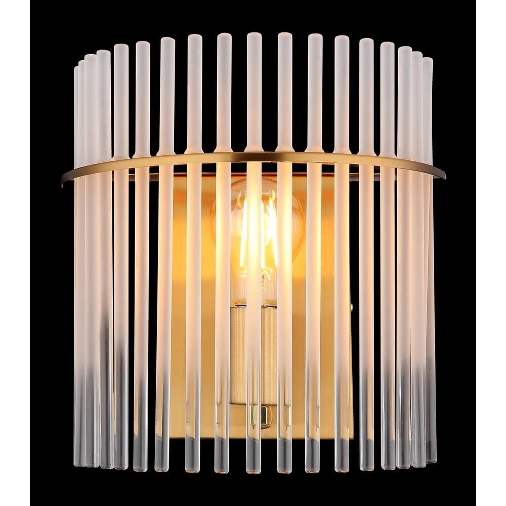 Gold wall lamp Gorley with glass Globo 9007371471768