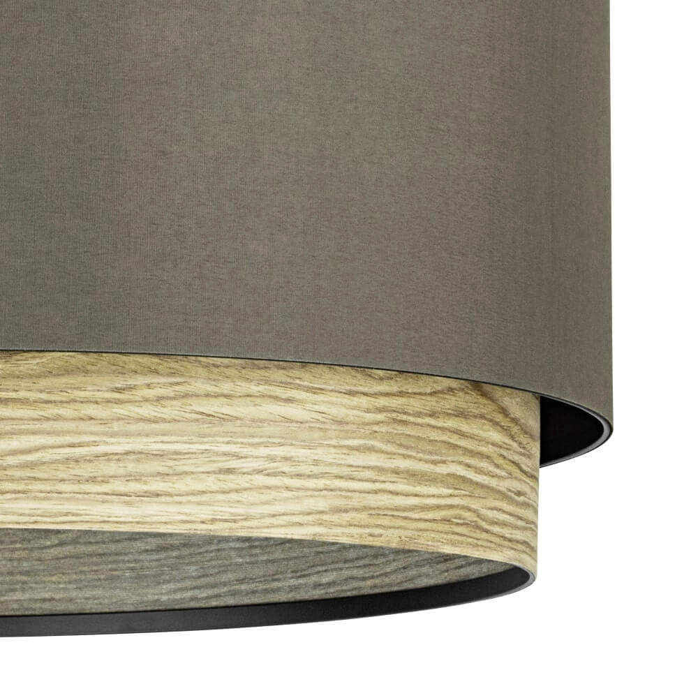 Ceiling light Marchena cappucino with wood - Ø 48cm Stars of Light 9008606240050