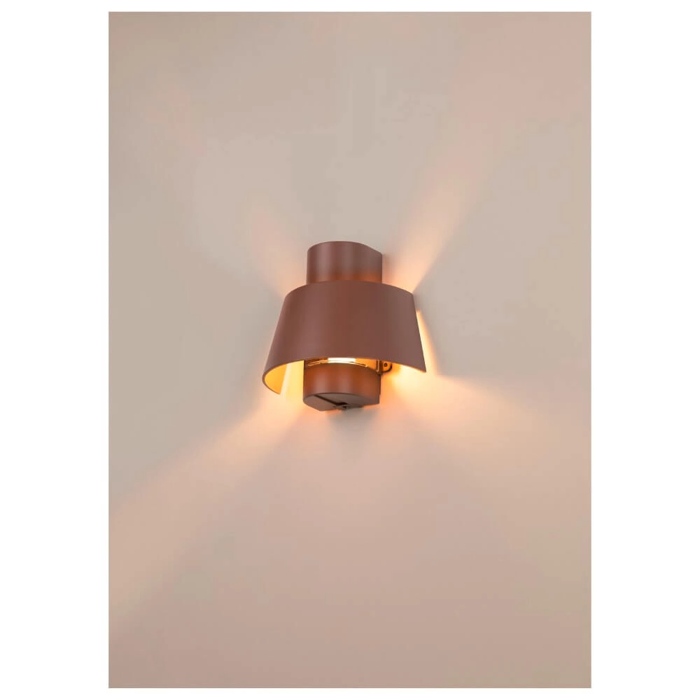 Rusty brown wall lamp Photoni 1x E27 SLV 4024163281003