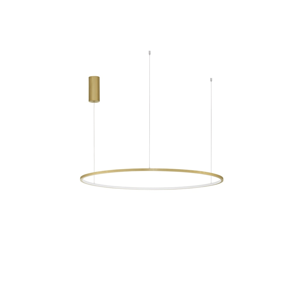 Round pendant lamp Tarquin gold Ø 100cm Lyora 5212017438355