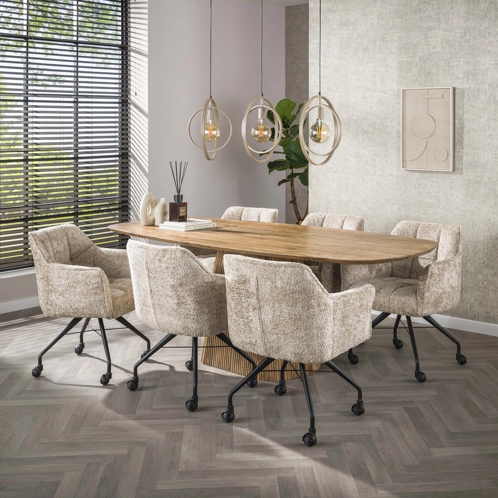 Dining table pendant lamp Turn 3L - Ø 40cm - sand Lyora 8716803513150