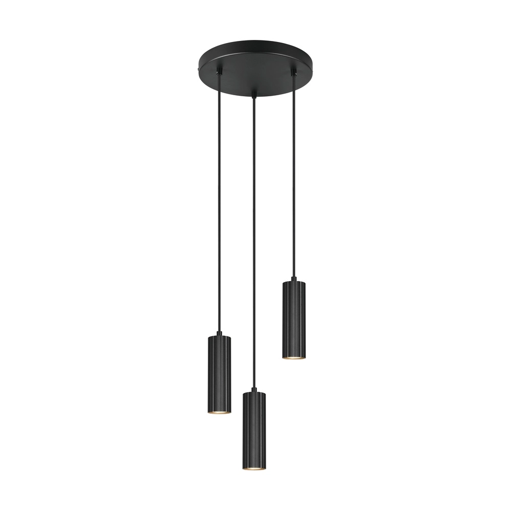 3-light pendant lamp Soka black