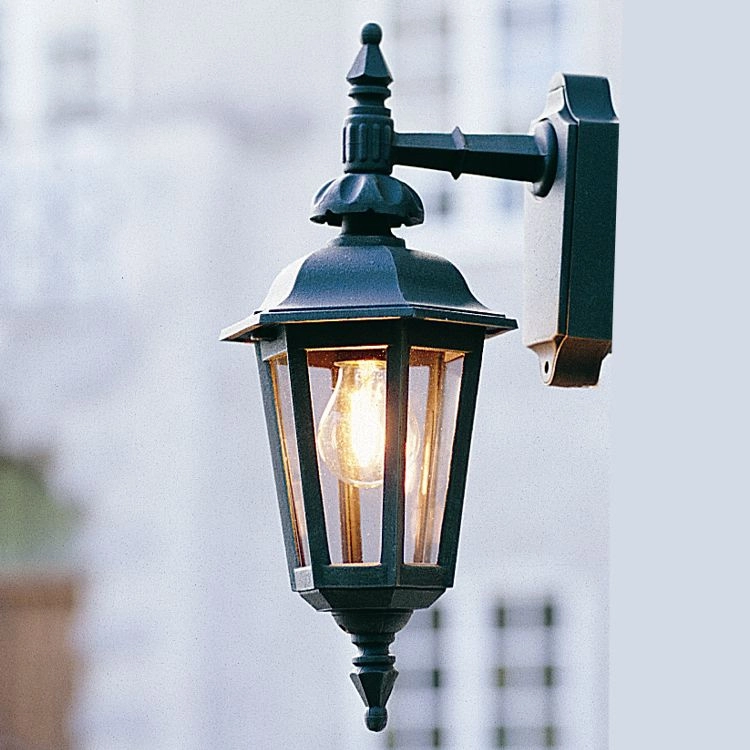 Classic wall lamp Pallas Down black KonstSmide 7318305197503