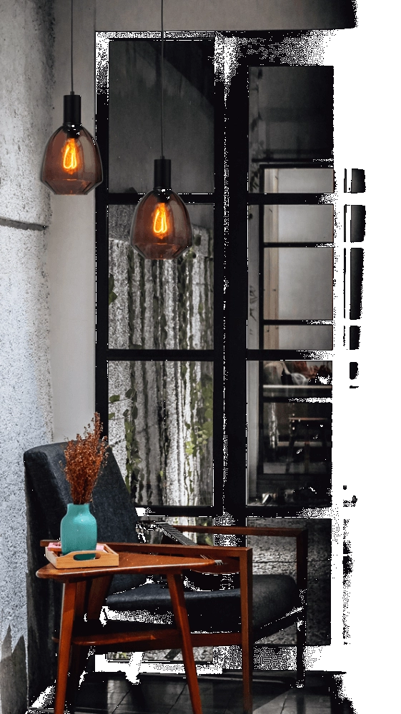 Hanging lamp black Porto with Nicolette red glass - Ø 20cm Masterlight 8718121269375