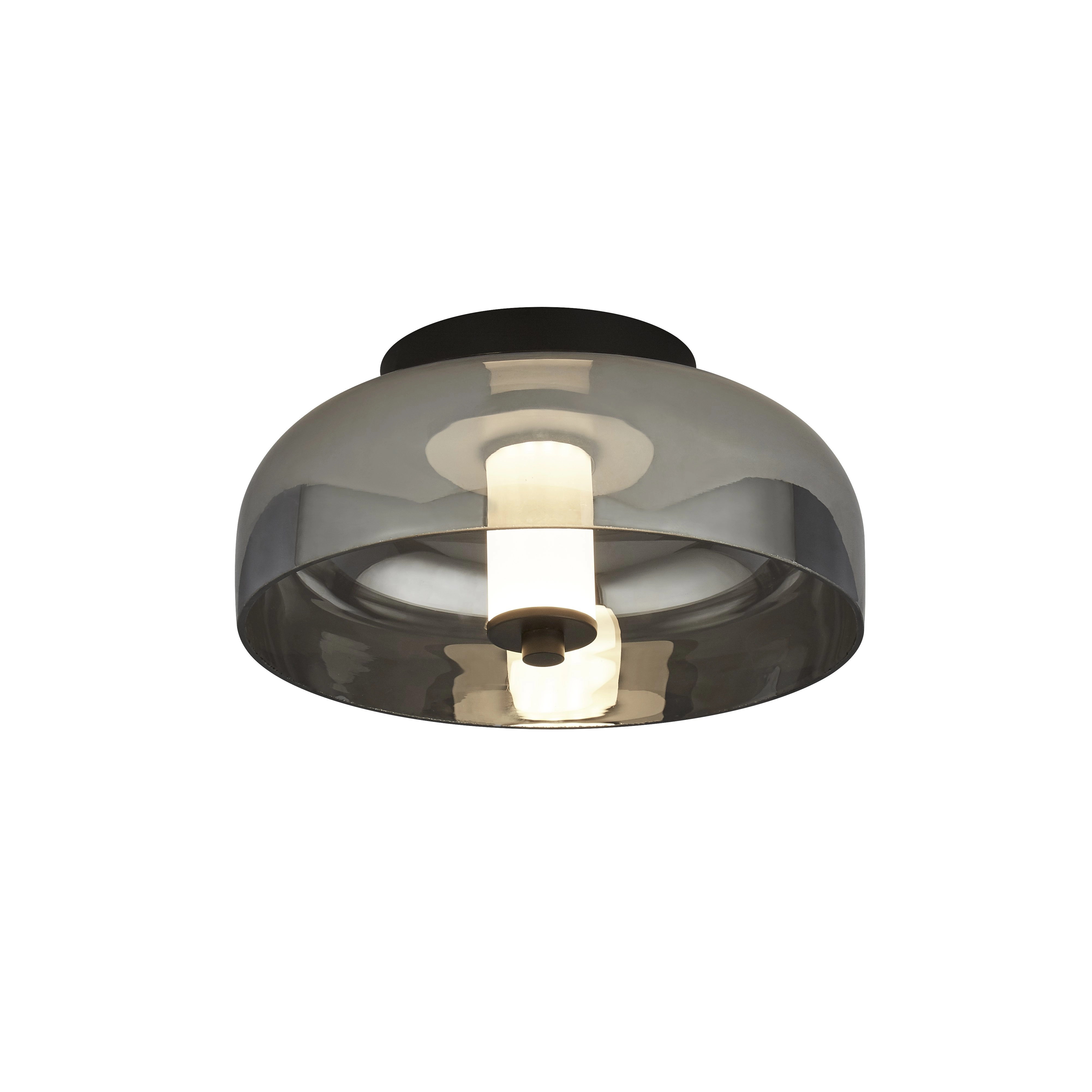 Glass ceiling lamp Frisbee Ø 30cm Searchlight 5053423175263