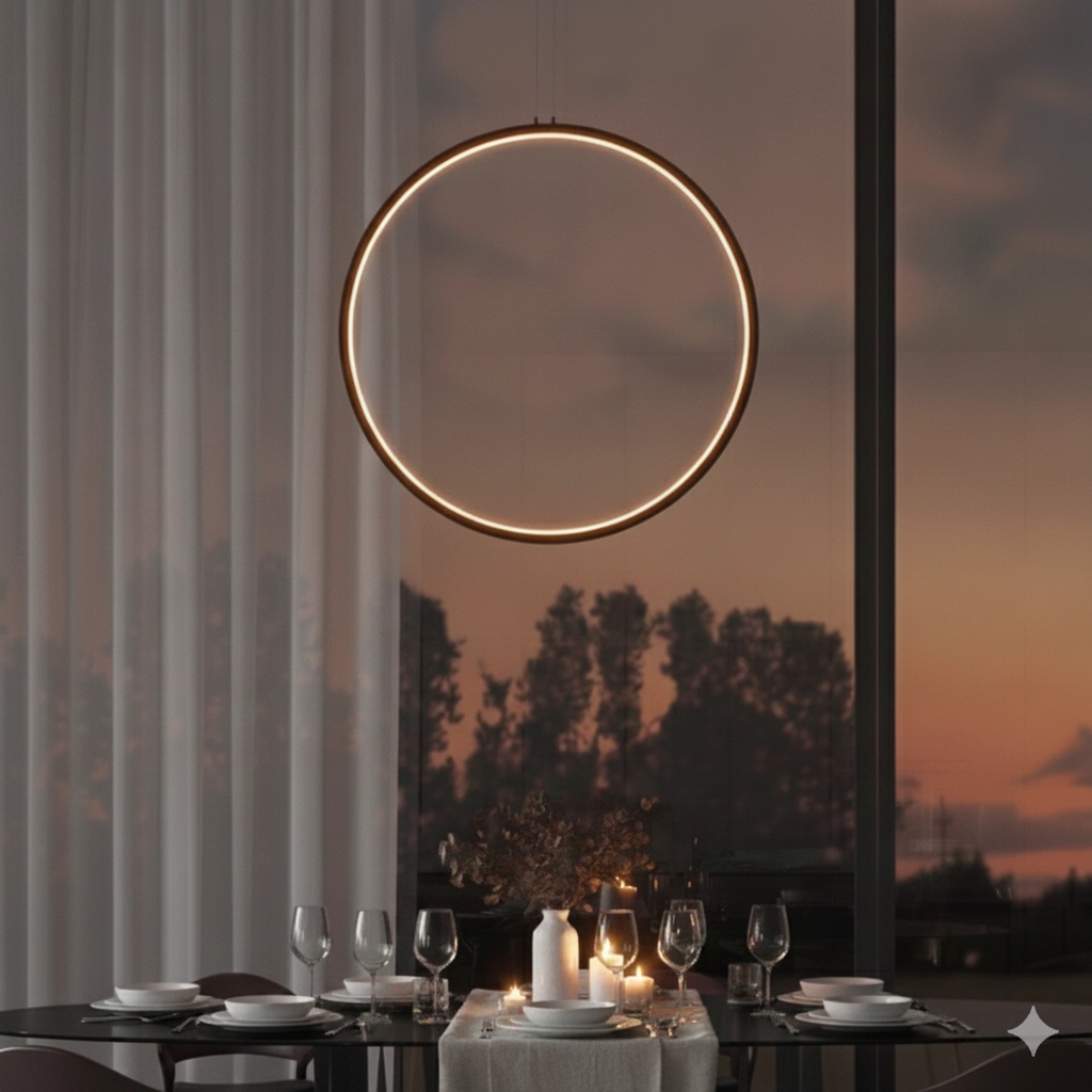 Round pendant lamp Change Ø 60cm black