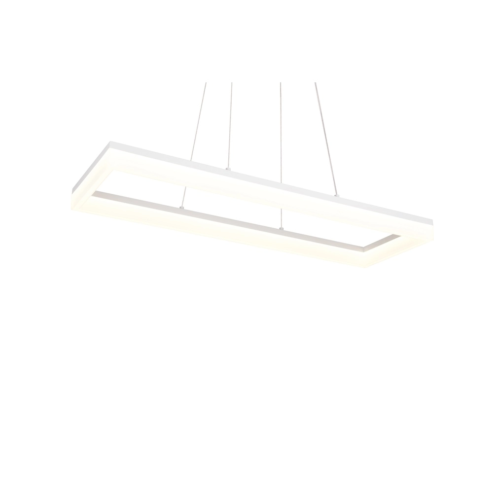 Sleek pendant lamp Camino white Trio 4017807655780