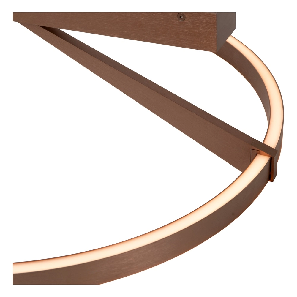 Design ceiling lamp Applause Ø 60cm - coffee brown - with remote control Premium by Lucide 5411212221810
