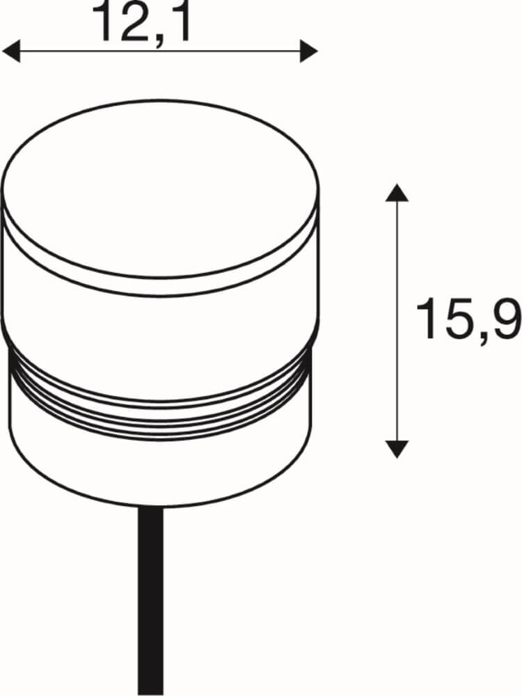 M-Pol Head S 2700K/3000K SLV 4024163266574