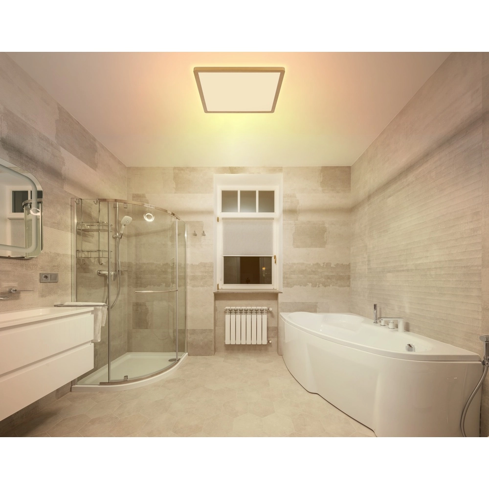 Ceiling light Sapana square 42cm gold Globo 9007371451432