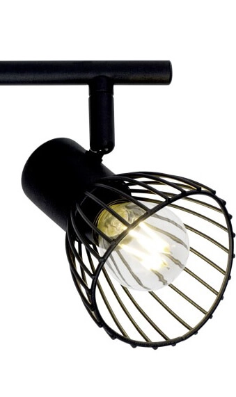 Black ceiling lamp Elhi 2-light Brilliant 4004353306556