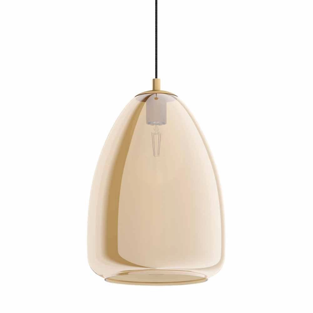 Amber pendant lamp Alobrase Ø 30cm