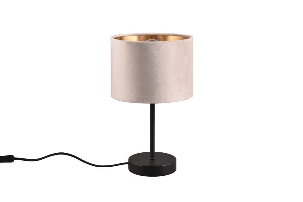 Table lamp Julieta velvet hood
