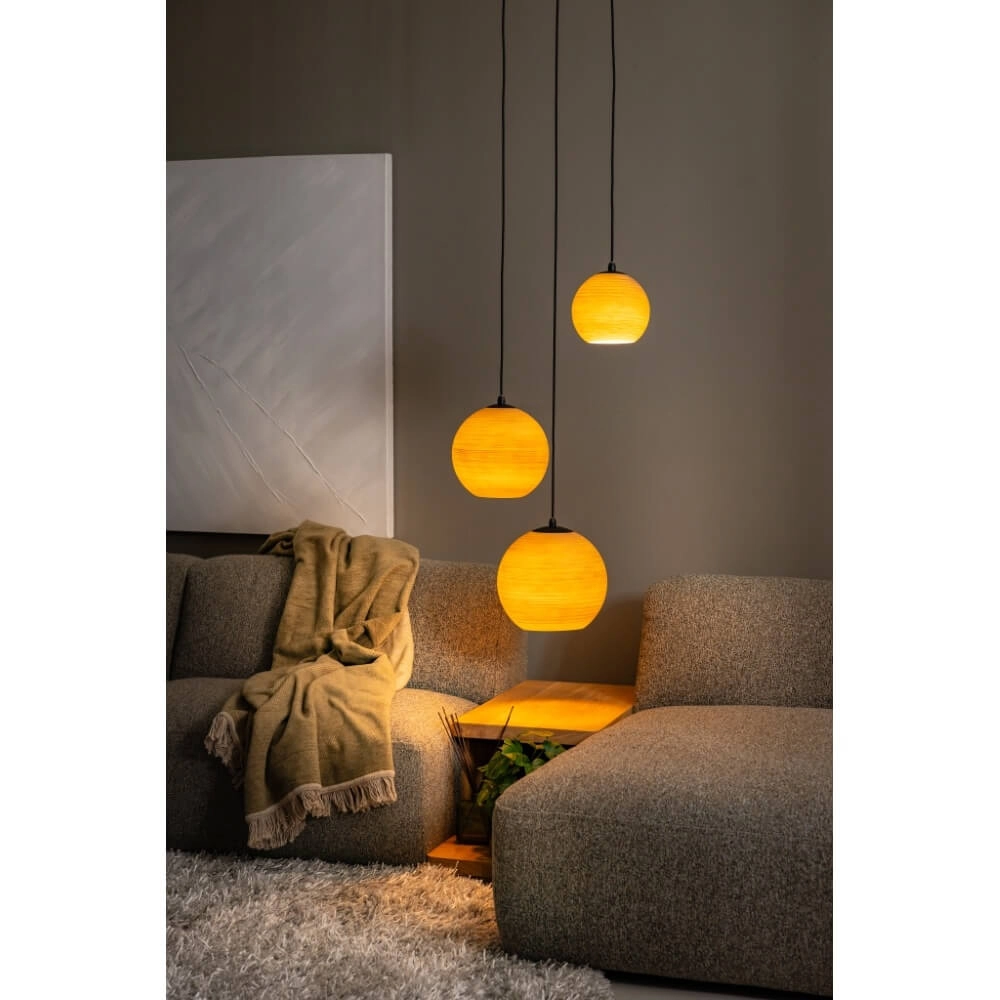 3-light pendant lamp Orb Saturn round with unique effect ETH 8720195309291