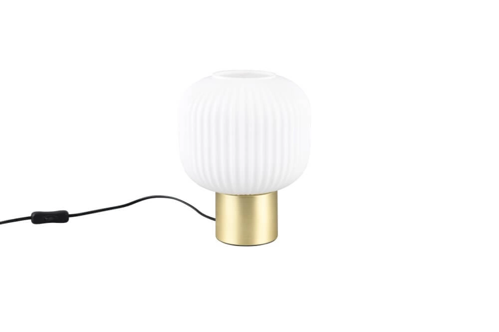 Trendy table lamp Diva gold with white glass Trio 4017807614534
