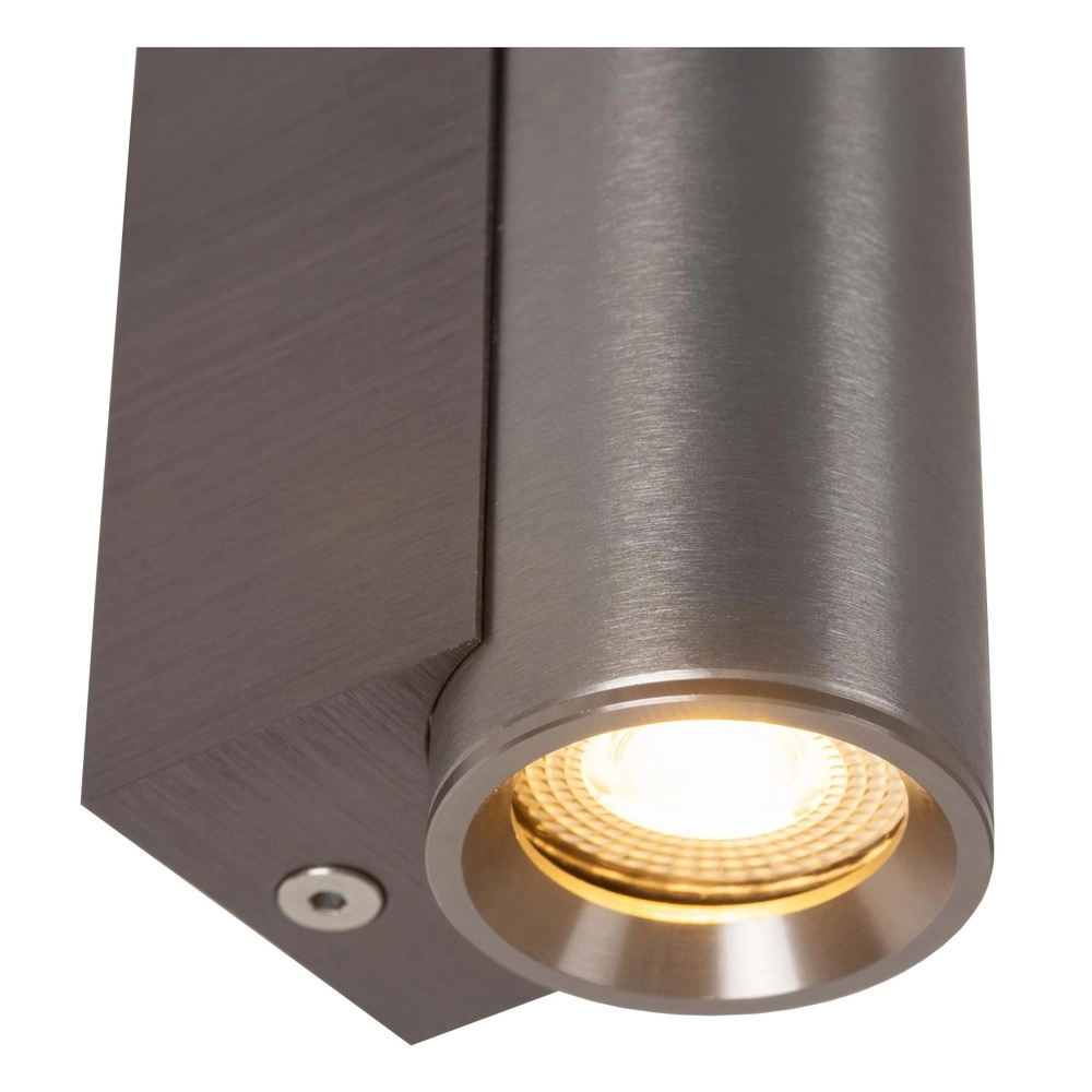 Downlight Dupla metallic grey mini GU10 Lucide 5411212094032