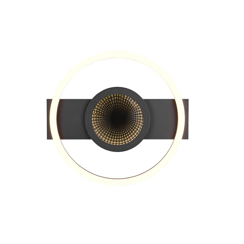 Design ceiling lamp Wheeler black round Trio 4017807640564