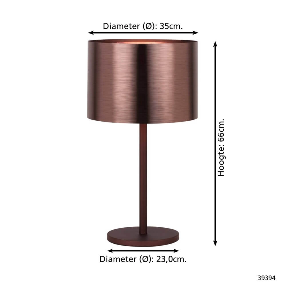Red copper table lamp Saganto 1 Stars of Light 9002759393946