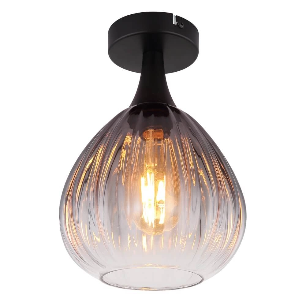 Black ceiling lamp Olsen Ø 20cm
